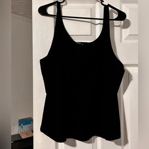 Black Plus size crop top